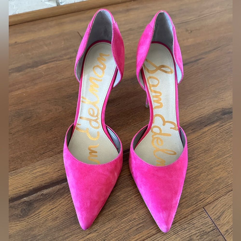 Pink Suede Pumps